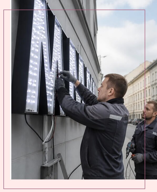 Изготовление и монтаж светодиодных LED вывесок в Тулуне