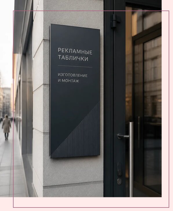 Рекламные таблички в Тулуне по цене от 4856 р. | Аванза-Тлн